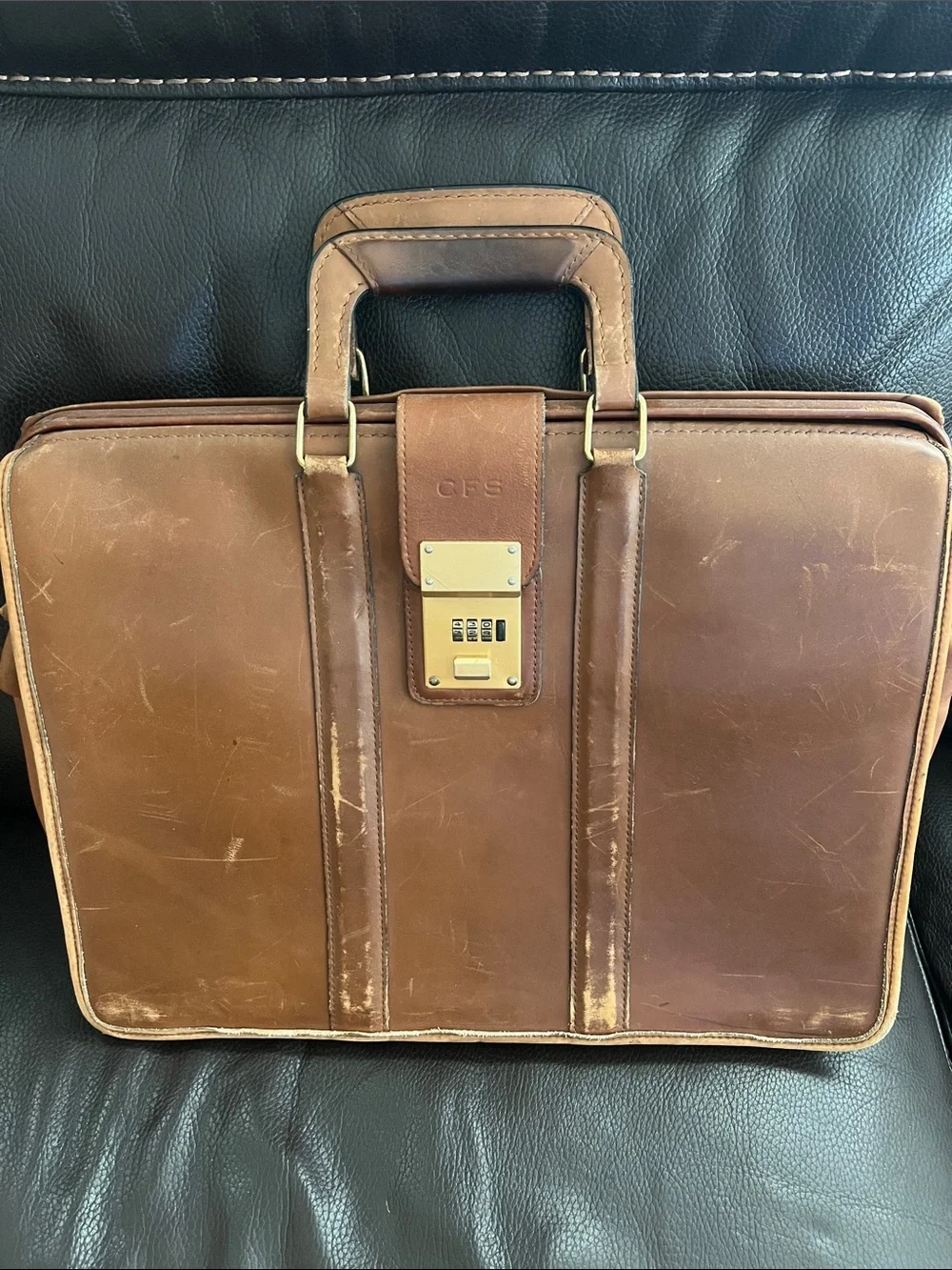 Coach Vintage Leather Briefcase w/ Combination Lock - 329 🔐 No 288 0122